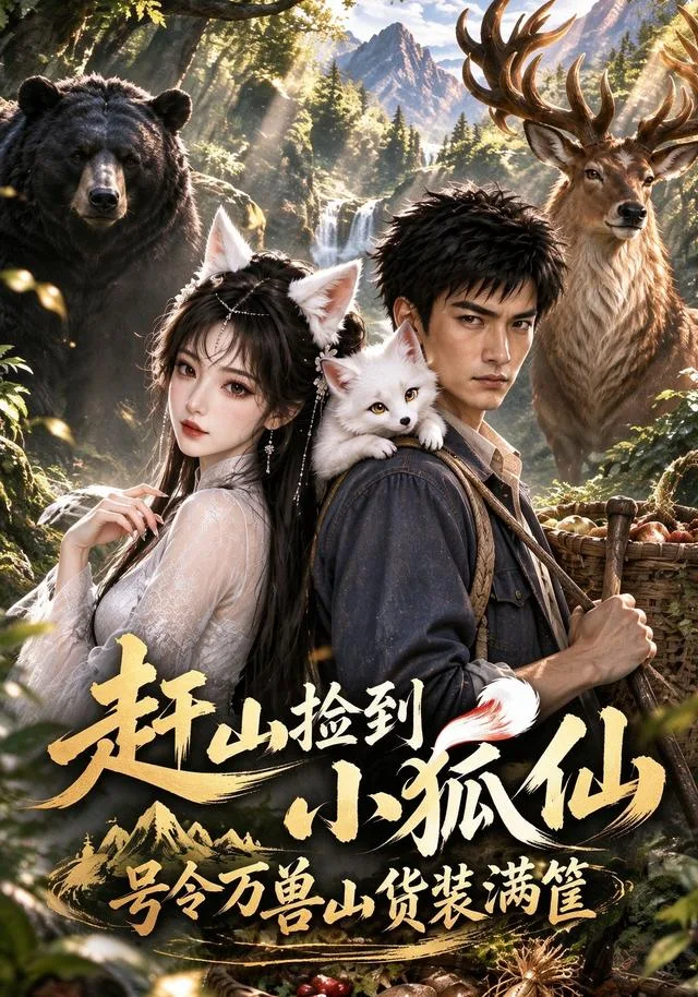 赶山捡到小狐仙，号令万兽山货装满筐