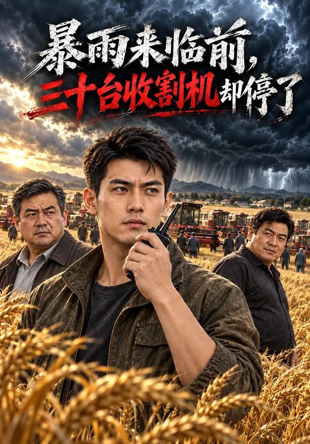 暴雨来临前，三十台收割机却停了