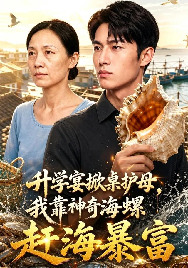 升学宴掀桌护母，我靠神奇海螺赶海暴富