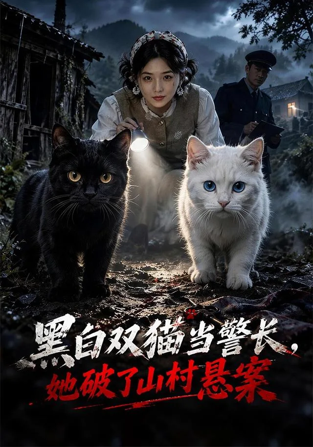 黑白双猫当警长，她破了山村悬案