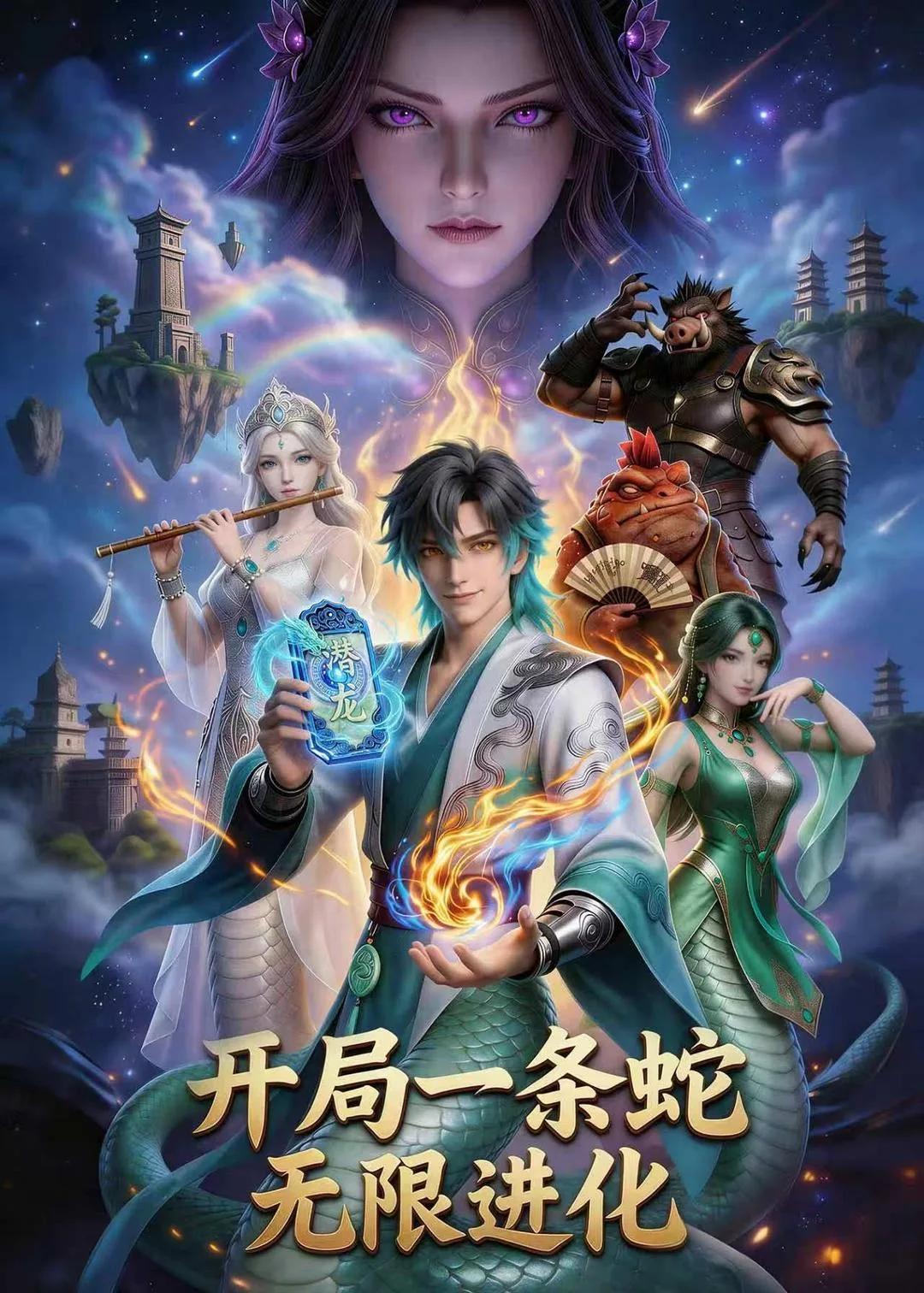 开局一条蛇无限进化动漫