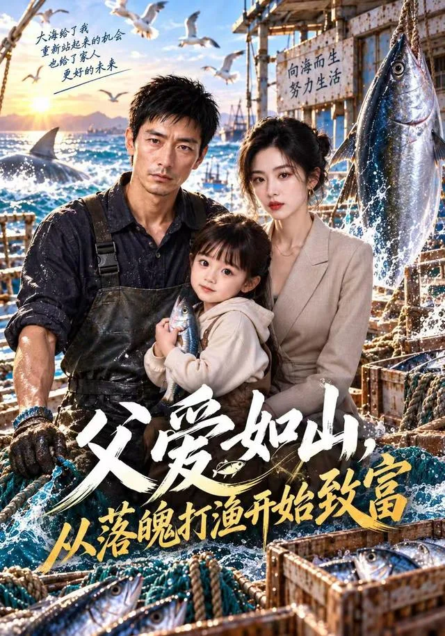父爱如山，从落魄打渔开始致富