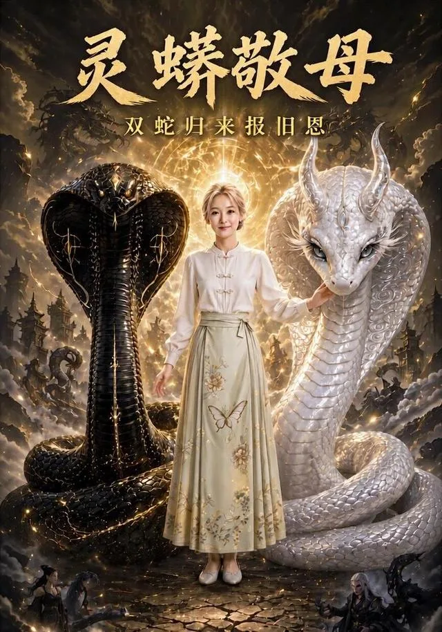 灵蟒敬母：双蛇归来报旧恩