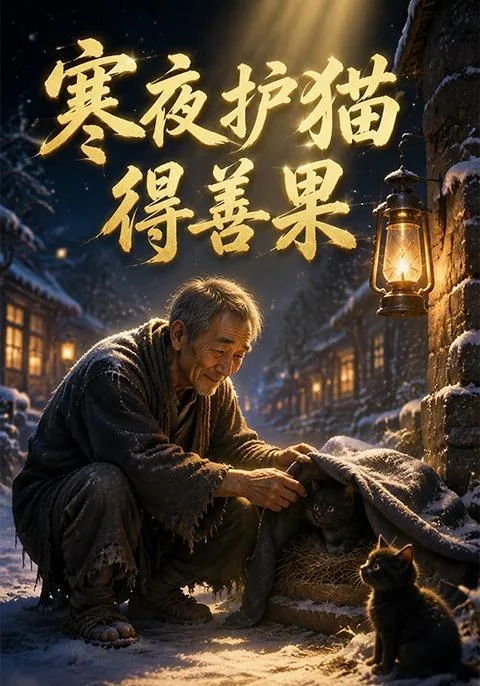 寒夜护猫得善果