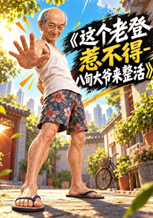 这个老登惹不得-八旬大爷来整活