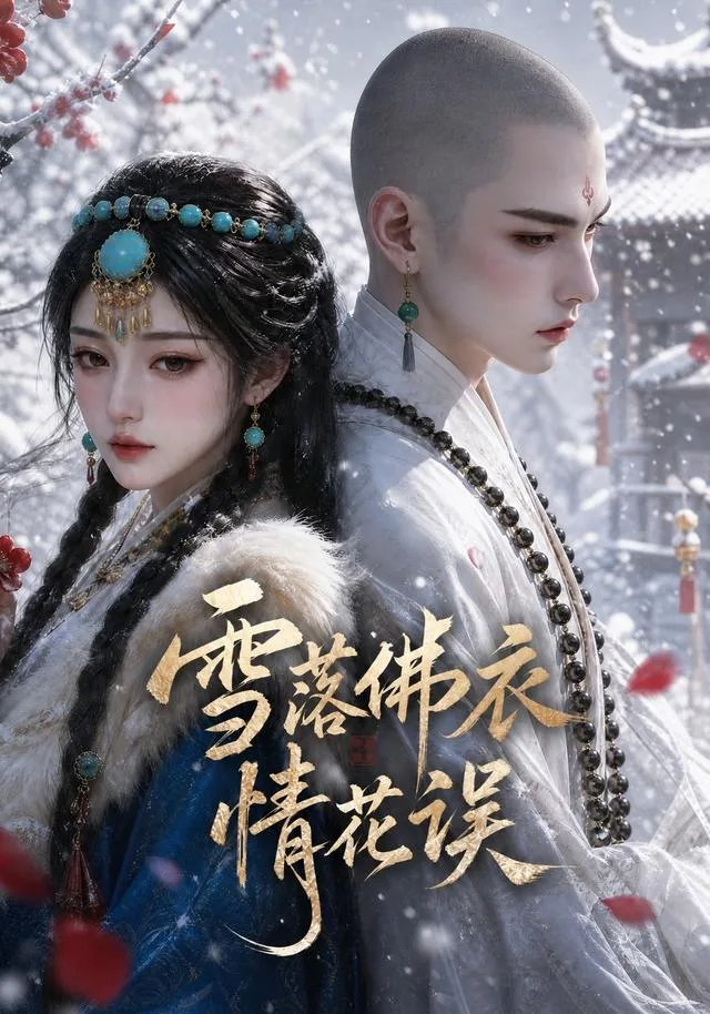 雪落佛衣情花误