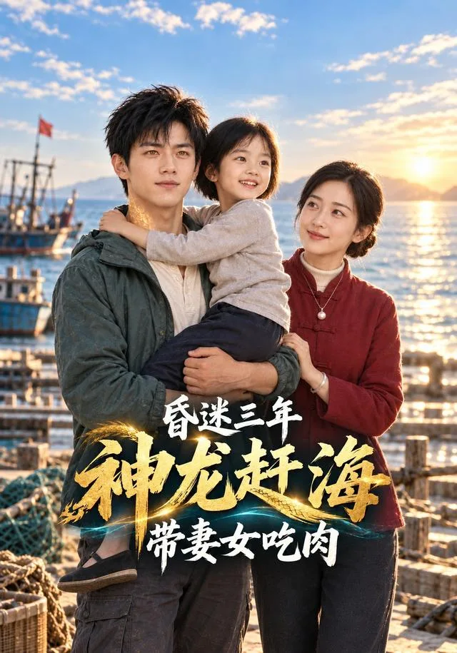 昏迷三年，神龙赶海带妻女吃肉