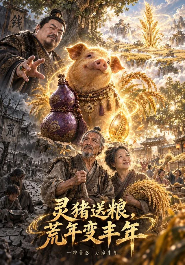 灵猪送粮，荒年变丰年