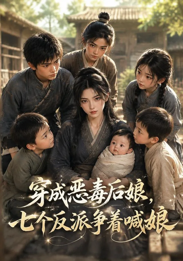穿成恶毒后娘，七个反派争着喊娘
