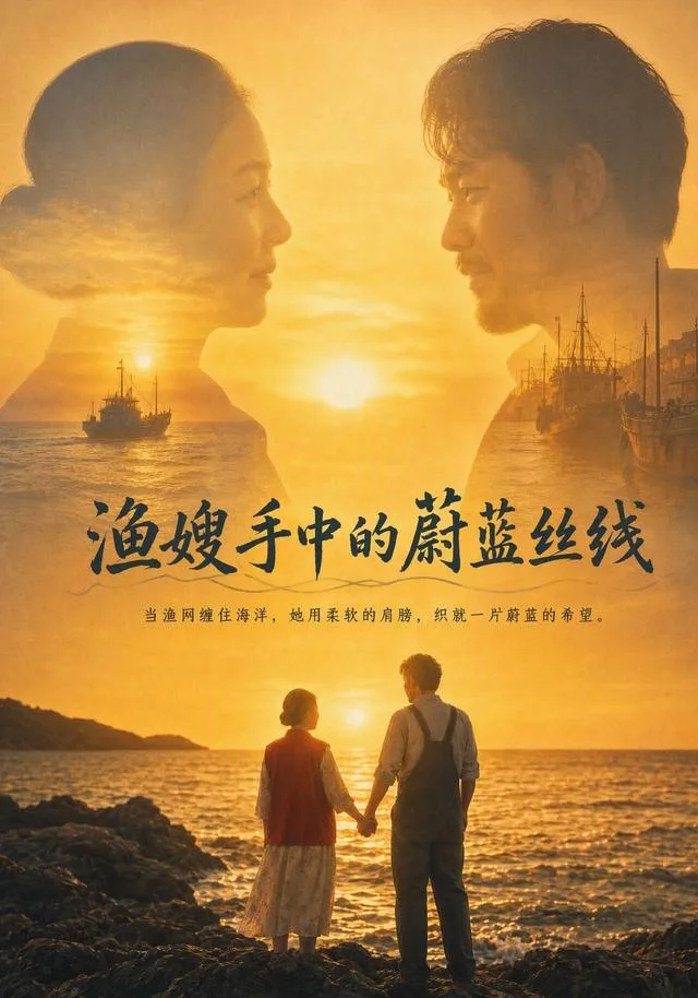 渔嫂手中的蔚蓝丝线