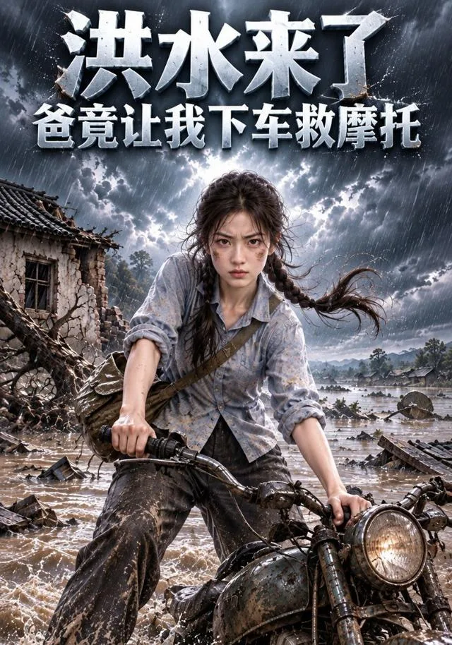 洪水来了爸竟让我下车救摩托
