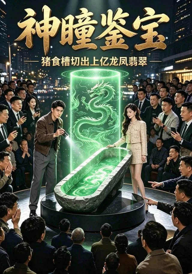 神瞳鉴宝：猪食槽切出上亿龙凤翡翠